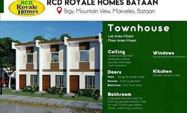 2-bedroom Townhouse with Parking House and Lot for sale in Mariveles Bataan