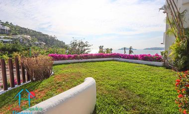 Hermosa casa con terraza con asoleadero, alberca y vistas al mar