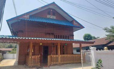 ขายบ้านพร้อมที่ดินสวย เป็นบ้านไม้สัก 2 ชั้น  อ.เมือง  จ.แพร่