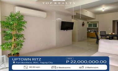 2BR Condo for Sale in Uptown Ritz, BGC, Taguig City