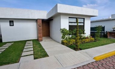 CASA NUEVA EN VENTA DE UNA PLANTA “RESIDENCIAL SAN RAFAEL” EN METEPEC