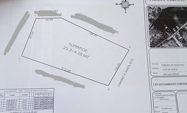 LOTE DE TERRENO EN VENTA 2 HECTAREAS EN CAMINO A SANTA RITA PARA INVERSIONISTAS Y CONSTRUCTORES