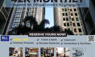 42K Monthly Preselling Condo (Executive 1BR) at The Sapphire Bloc in Ortigas Business DIstrict