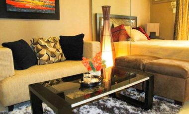Fully furnished studio condo unit for rent at Paseo Parkview Suites