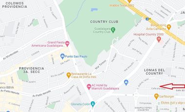 Terreno Lomas del Country 802 m2 en $21,000,000