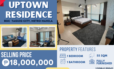 Discover Upscale Urban Living with this Sophisticated 1-Bedroom Condominium for SALE at One Uptown Residences, with Clean Title Included! ✨🏢