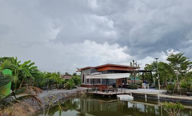 ขายที่ดินสวย 1-1-29 ไร่ ชัยมงคล สมุทรสาคร พร้อมบ้านสวนสไตล์รีสอร์ท