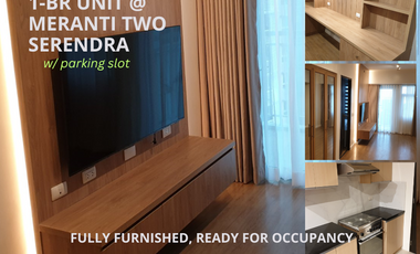 Fully Furnished One-Bedroom 56 sqm Unit at Meranti Two Serendra, BGC - For Lease