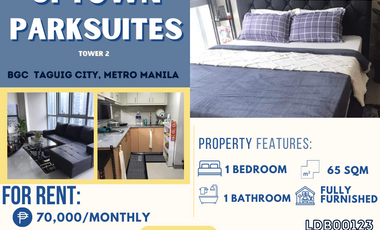 Corner Unit One Bedroom with Maid's Room and Balcony for Rent in Uptown Parksuites Tower 2 - BGC 🏢✨