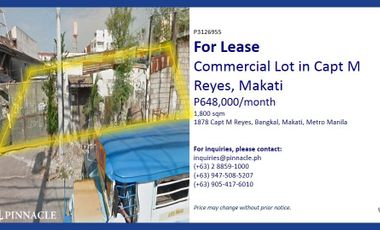 Commercial Lot for Lease in Makati