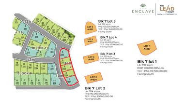 RARE LISTING! 1,706 sqm Whole Block in The Enclave Alabang by Filgree