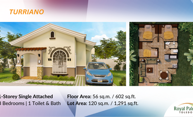 Pre-selling – Bungalow 3BR at Royal Palms Toledo