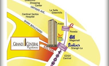 1BR corner 1br condo for rent near MRT Shaw, Megamall in Mandaluyong