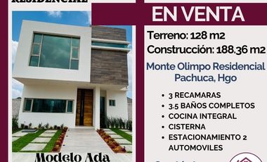🔴CASA EN VENTA POR LA UNIVERISDAD LA SALLE PACHUCA🔴 💎🏘 Monte Olimpo Residencial, Pachuca de Soto🏘💎