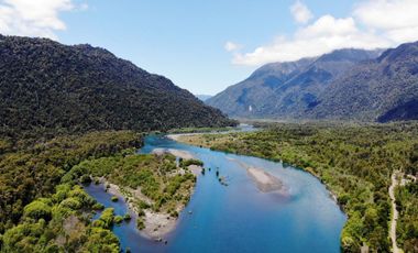 Campo Costa Orilla Río Petrohue