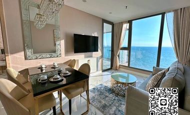 For Sale 2Bedrooms Copacabana Beach Jomtien 65sqm High floor Seaview with Jacuzzi Fully Furnished