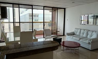 Suite amoblada de alquiler en el Edificio San Francisco 300, 1 parqueo.