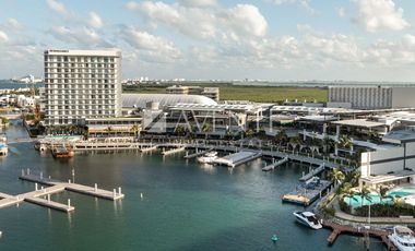 Departamento amueblado en renta en Shark Towers Puerto Cancún, Quintana Roo.