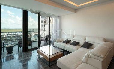 Departamento amueblado en renta en Shark Towers Puerto Cancún, Quintana Roo.