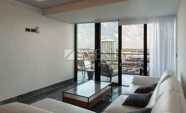 Departamento amueblado en renta en Shark Towers Puerto Cancún, Quintana Roo.