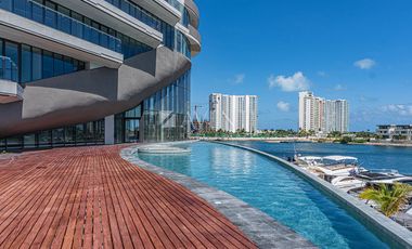 Departamento amueblado en renta en Shark Towers Puerto Cancún, Quintana Roo.