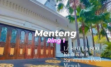 Rumah Classic Mewah Lokasi Premium Lombok Menteng