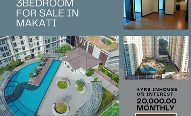 Pet Friendly Ready for Occupancy 30K Monthly 3Bedroom 77sqm Condo in San Lorenzo Makati BGC Airport