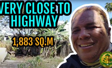 Lot for sale 1,883 sqm clean title second lot from highway Talibon Bohol Philippines 5k/sqm