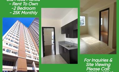 Rent To Own Condo in Sta Mesa Manila 2 Bedroom as low as 25K Monthly