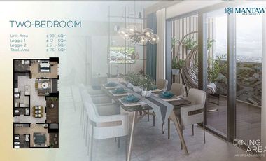 Pre-Selling 2 Bedrooms Condo for Sale at Mantawi Residences, Mandaue City, Cebu