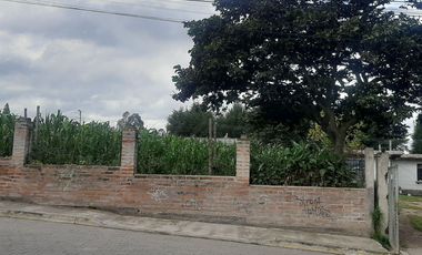 CHECA, vendo terreno 1.500m, con casa y local comercial, servicios básicos