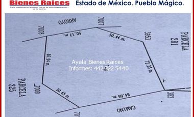 TERRENO EN VENTA. ESTADO DE MEXICO ACULCO. $6,600,000   12,000 M2 PUEBLO MÁGICO