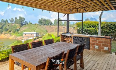 Finca en unidad cerrada con hermosa vista panorámica El Peñol