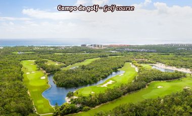 Departamento con club de playa, golf, alberca, en venta Playa del Carmen.