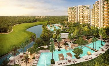 Departamento con club de playa, golf, alberca, en venta Playa del Carmen.