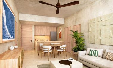Departamento con club de playa, golf, alberca, en venta Playa del Carmen.