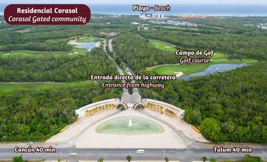Departamento con club de playa, golf, alberca, en venta Playa del Carmen.
