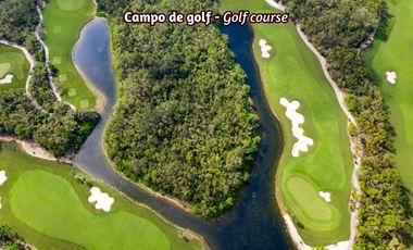 Departamento con club de playa, golf, alberca, en venta Playa del Carmen.