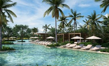 Departamento con club de playa, golf, alberca, en venta Playa del Carmen.