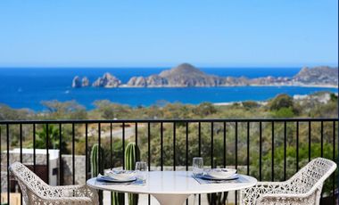 Condominio con vista al mar, alberca infinity zona de grill, gimnasio y spa, venta Cabo San Lucas.