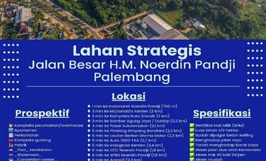Tanah Dijual ±120.000 m2 di Kota Palembang Dekat Bandara Sultan Mahmud Badaruddin II