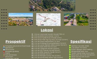 Tanah Dijual ±120.000 m2 di Kota Palembang Dekat Bandara Sultan Mahmud Badaruddin II
