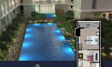 35 sqm 1 bed with balcony Park Mckinley West Tower D Preselling Bgc condo for sale Fort Bonifacio Taguig