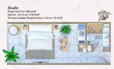 Venta Departamento / Studio MUUK TULUM Listo Para Habitarse Equipado y amueblado *Gran oportunidad*