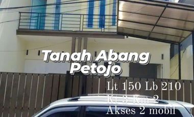 Rumah 10 x 150 Cideng Petojo Tanah Abang Lokasi Strategis