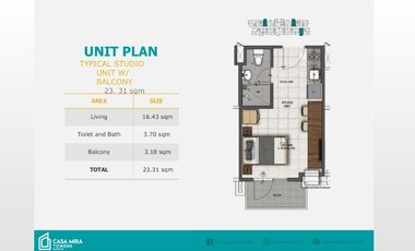 For assume Studio with Balcony in Casa Mira Mandaue Cebu. Sacrifice sale.