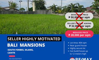 Bali Mansions Lot. Highly Motivated Seller.