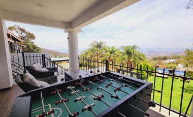 Venta CASA MAGNOLIA VIP con alberca, enorme jardín, vistas panorámicas, cómoda, moderna, amueblada y equipada.