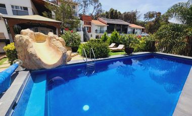 Venta CASA MAGNOLIA VIP con alberca, enorme jardín, vistas panorámicas, cómoda, moderna, amueblada y equipada.