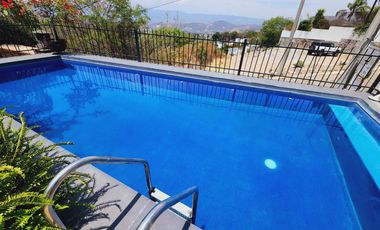 Venta CASA MAGNOLIA VIP con alberca, enorme jardín, vistas panorámicas, cómoda, moderna, amueblada y equipada.